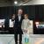 George and Monir after winning Y-10 women's sabre